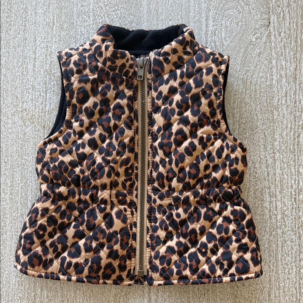 Old Navy Leopard Print Kids Vest